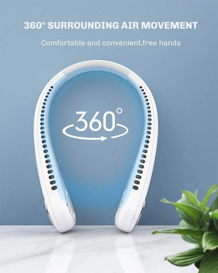 Rechargable Portable Hanging neck fan