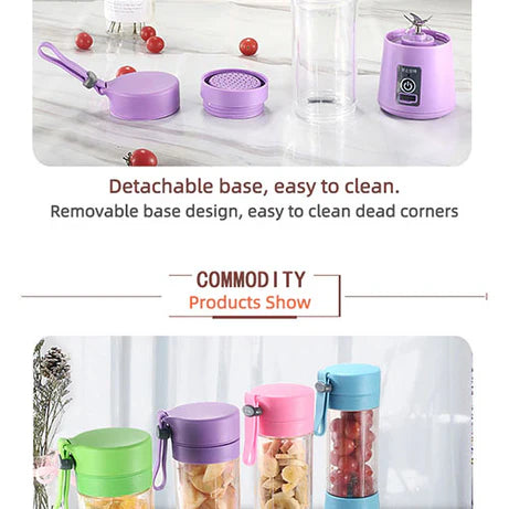6 Blade Portable Electric juicer blender