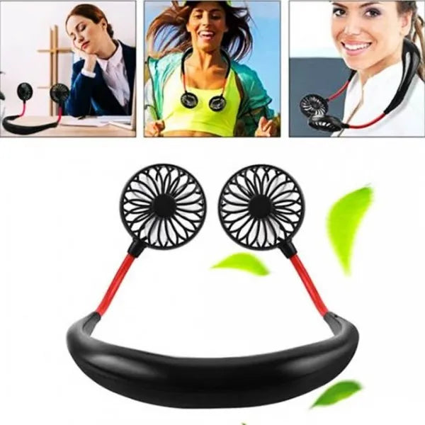Hanging Neck Fan Dual Rechargeable Cooling