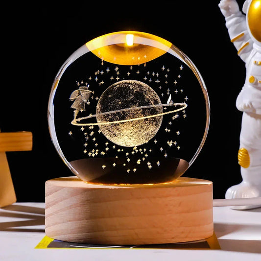 3D Crystal Ball Night Light Lamp