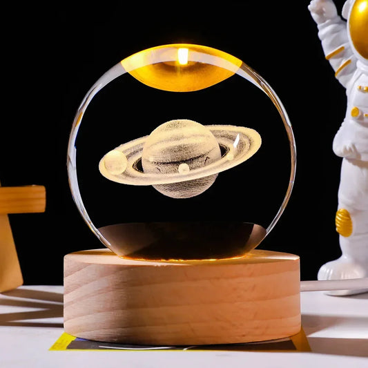 3D Crystal Ball Night Light Lamp